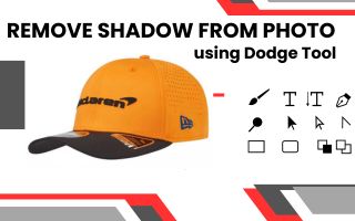 Remove shadow from photo using Dodge Tool