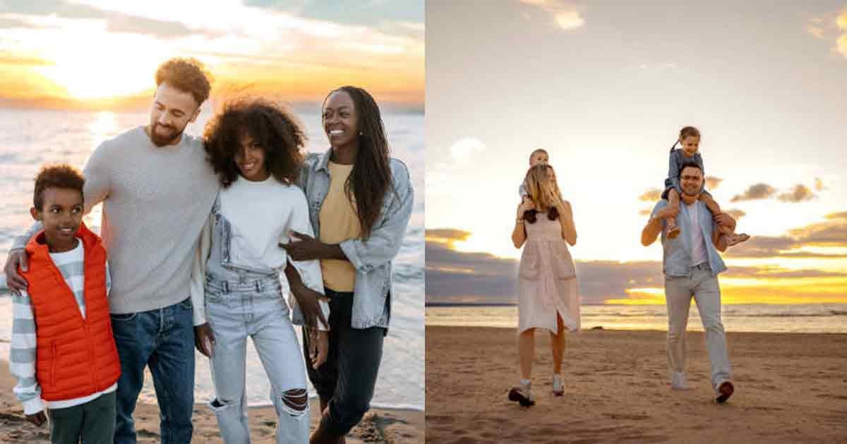 Sunset-beach-family-photos
