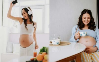 Indoor Aesthetic Maternity Shoot Idea
