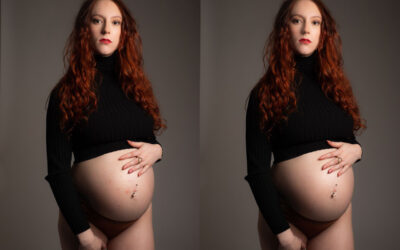 Indoor Maternity Photo Retouching